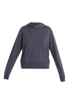 Dámská merino mikina s kapucí ICEBREAKER Wmns Merino Crush II LS Hoodie, Graphite velikost: L