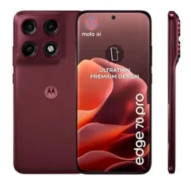 Motorola Edge 70 Pro 12+512 GB Pantone Zinfandel / Smartphone / 6,78" AMOLED 144Hz / MediaTek Dimensity 8500 Extreme (PBC20005PL)