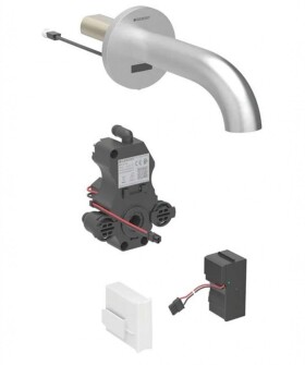 GEBERIT - Piave Elektronický umyvadlový ventil pod omítku, síťové napájení, easy to clean, kartáčovaná nerez 116.261.SN.1