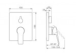 HANSA - Twist Baterie pod omítku pro 2 spotřebiče, chrom 89849083