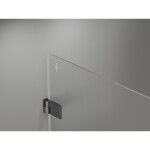 MEXEN/S - Lunar-B Duo sprchový kout dveře křídlové 100 x 95, transparent, grafit kartáčovaná 832-100L-095P-66-00