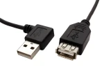 Goobay prodlužovací kabel USB 2.0 A-A M/F lomený vpravo černý / USB kabel / 30 cm / USB 2.0 (11.92.8914)