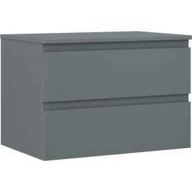 MEXEN/S - Orio koupelnová skříňka pod umyvadlo 70 cm s deskou, 2 zásuvky, grafit mat 91A10-07047-2-BFFC66