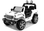 Mamido Elektrické autíčko SPEED 4x4 bílé | 180W | EVA | LED | 2,4Ghz | ECO kůže | 12V7Ah