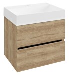 SAPHO - ODETTA umyvadlová skříňka 57x50x43,5cm, dub alabama DT060-2222