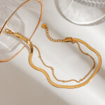 ELENYS Dualis – pozlacený náramek 18K žluté zlato Délka náramku: 21+3 cm / max. 24 cm