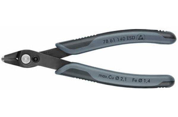 Electronic Super Knips® XL kleště ESD počerněné 140 mm KNIPEX 78.61.140.ESD