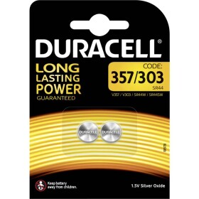 Duracell knoflíkový článek 357 1.5 V 2 ks 170 mAh oxid stříbra 357/303 - Duracell D357/303 2ks 5000394013858