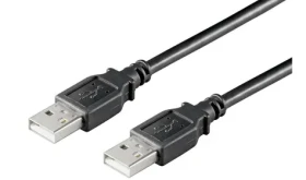 MicroConnect kabel USB2.0 A (M) - USB2.0 A (M) 3m černá / 480Mbit/s (USBAA3B)