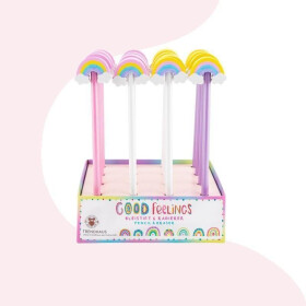 Tužka s gumou - duha mix barev