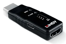 Lindy HDMI EDID Feeder 8K60 černá / EDID emulátor / rozlišení 8K60Hz / USB-C / záruka 2 roky (32105)