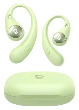 Baseus Bass BF1 Pro Eli Sport 2 Natural Green / Bezdrátová sluchátka / Open-ear / mikrofon / Bluetooth / IP57 (6953156299382)