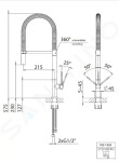 STEINBERG - 100 Dřezová baterie, černá 100 1495 S