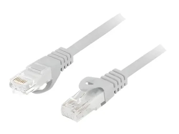 Lanberg UTP Cat.6 2m šedá / Patch kabel / LSZH / Fluke Passed (PCU6-10CU-0200-S)
