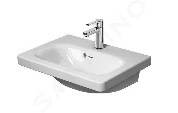 DURAVIT - DuraStyle Umyvadlo 550x400 mm, s přepadem, s otvorem pro baterii, bílá 2337550000