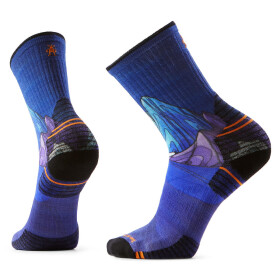 Unisex merino turistické ponožky SMARTWOOL Hike Targeted Cushion Mountain Myth Prin, Deep Navy velikost: 38-41 (M)
