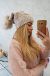 Fleecová čepice Carolina K243 béžová UNI