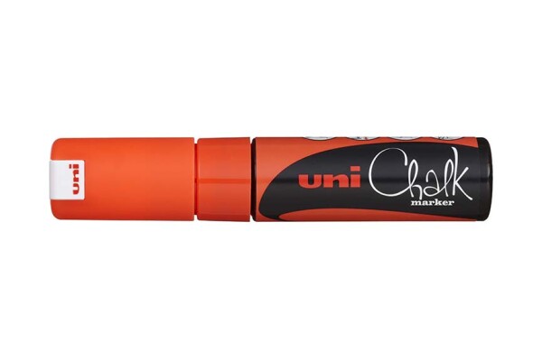 Uni Chalk Marker PWE-8K hrot 8 mm fluo oranžový