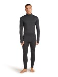 Pánské merino spodky ICEBREAKER Mens 200 MerinoFine Ace Leggings, Jet Heather velikost: L