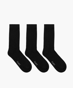 Pánské ponožky standardní délky 3Pack - černé Velikost: 39-42