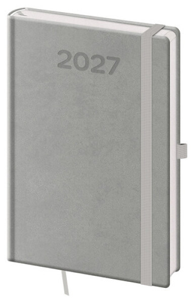 Diář 2027 týdenní A5 Print Pop - šedá