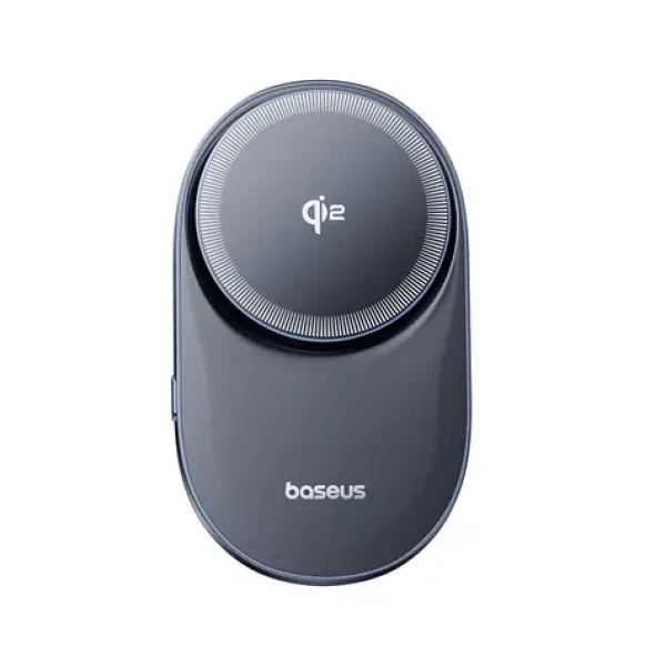 Baseus PrimeTrip VC1 Pro černá / Držák do auta s bezdrátovým nabíjením / Qi2 / 15W / do ventilační mřížky / USB-C (C40169009123-00)