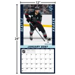 JF Turner Kalendář Seattle Kraken NHL 2027 Wall Calendar