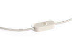 HAY Kabel s objímkou pro stolní lampu Common – Clay White, krémová barva, plast