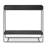 Ferm Living Stojan na květiny Plant box Two-tier Black, černá barva