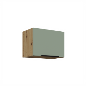 Horní skříňka nad digestoř Aria 50 GU-36 1F Barva korpusu: Dub artisan, Barva dvířek: SA - Aquamarine AFM