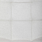 Židle barová, bílá látka, čtyřnohá kovová podnož, černý mat