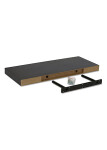 Polička nástěnná 120 cm, MDF, 3D dekor dub sonoma dark, baleno v ochranné fólii