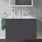 DURAVIT - L-Cube Umyvadlová skříňka 55x82x48 cm, 2 zásuvky, grafit mat LC624104949