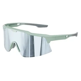 VeyRey Sportovní sluneční brýle Antism zelená obruba stříbrná skla (8596545424224)