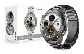 Aligator Watch GPS černá / Chytré hodinky / AMOLED 1,43" / GPS / Bluetooth 5.0 / IP69K/5ATM (8596426111397)