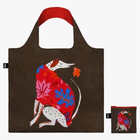 Skládací nákupní taška LOQI ENIKŐ KATALIN EGED Autumn Doggo