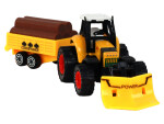 Mamido Traktor s přívěsem na dřevo žlutý