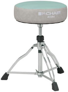 Tama HT430CVLB 1st Chair Round Rider Drum Throne with Canvas Seat - Light Blue/Gray
