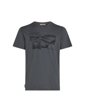 ICEBREAKER Mens 150 Tech Lite SS Tee Journey, Obsidian velikost: S