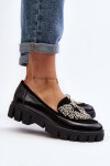 Lakované dámské mokasíny Laura Messi 2785 černé 40