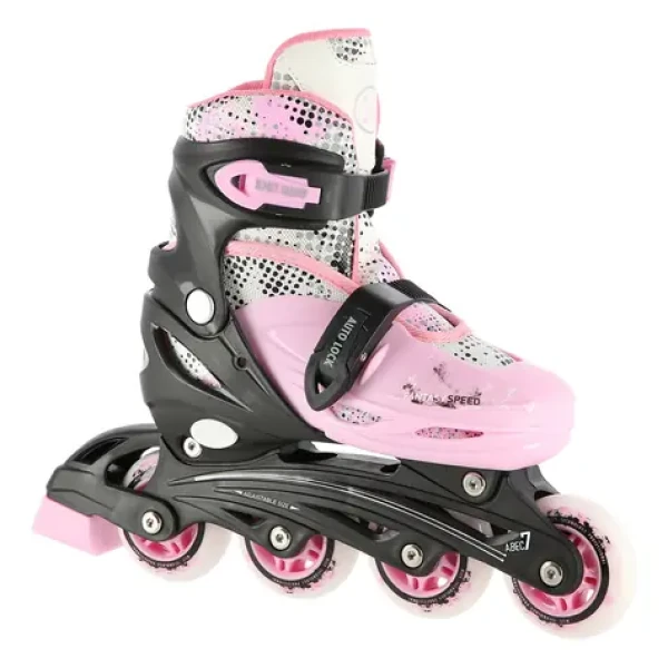 NILS EXTREME Brusle NH18331 4v1 růžové / ABEC 7 ložiska / vel. S–M (31–38) / nastavitelná velikost boty