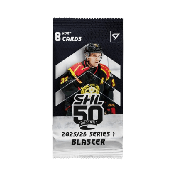 2025-2026 Svenska hockeyligan SHL 1. série Blaster balíček - hokejové kartičky