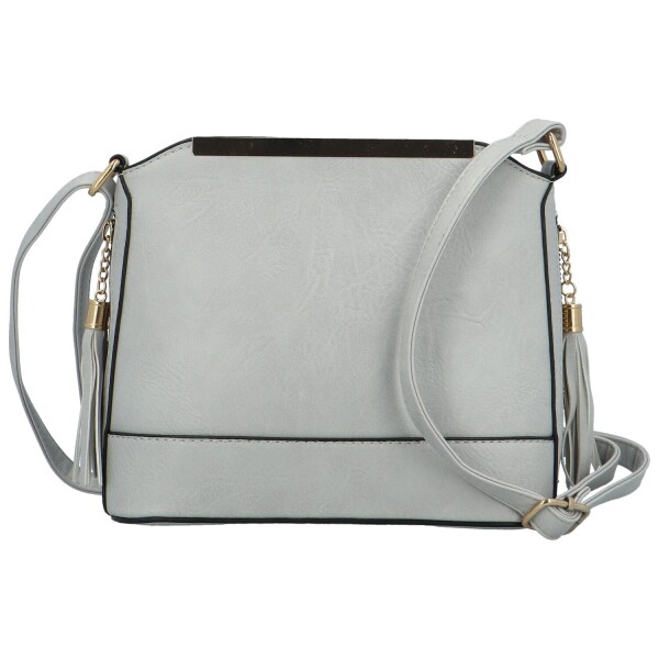 Módní dámská koženková crossbody kabelka Vaios, šedá