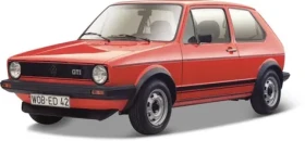 Bburago Plus Volkswagen Golf MK1 GTI červená