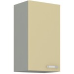 Horní skříňka 40 G-72 1F Barva korpusu: Šedá, Barva dvířek: Krémový lesk (Karmen)
