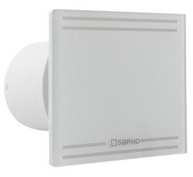 SAPHO - GLASS koupelnový ventilátor axiální, 8W, potrubí 100, bílá GS101