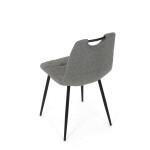 Jídelní židle, šedá, látka, DCL-V2017 GREY2