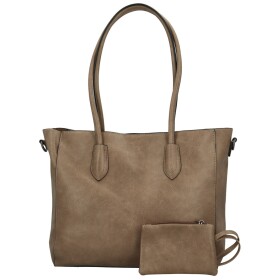 Stylová dámská koženková kabelka na rameno Elfryda, khaki