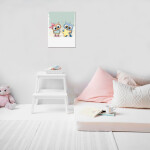 Antistresové omalovánky TSvetnoy TSvetnoy, LC017e, Diamond painting - diamantové malování, 20 x 30 cm, Sovy a hvězda