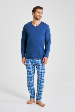 Taro Mark 3476 dlouhé/r 3XL-4XL Z25/26 pánské pyžamo džínovina 4XL
